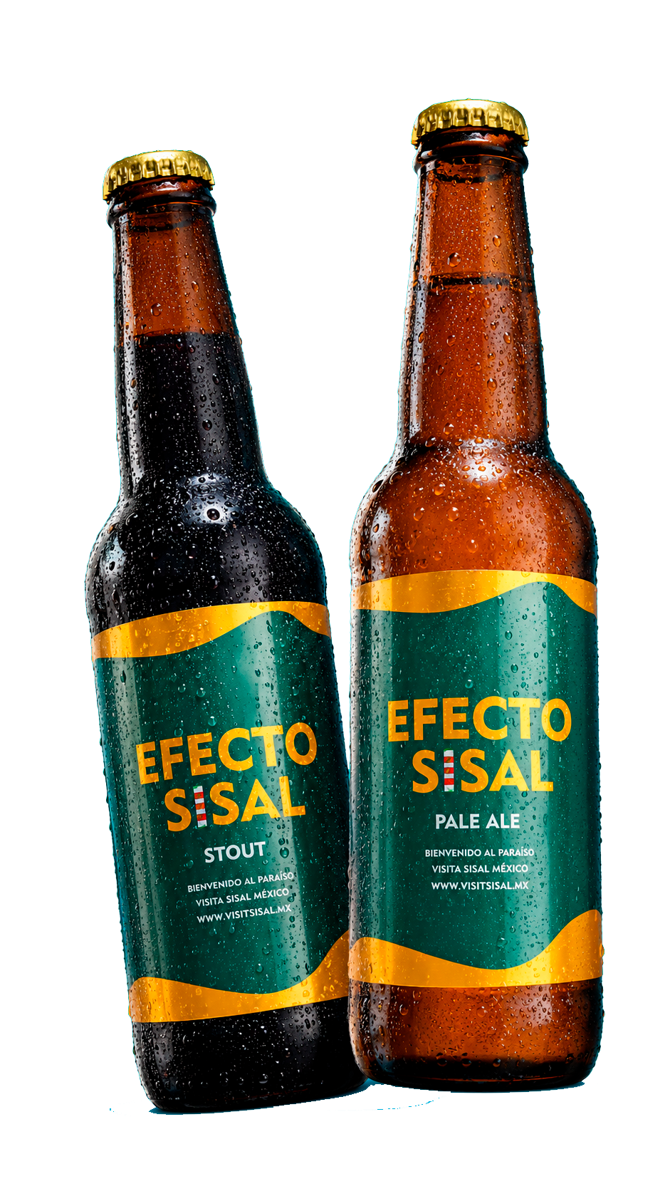 Familia Cervezas Sisal — Efecto Sisal y Flamingo, cervezas artesanales de Sisal, Yucatán